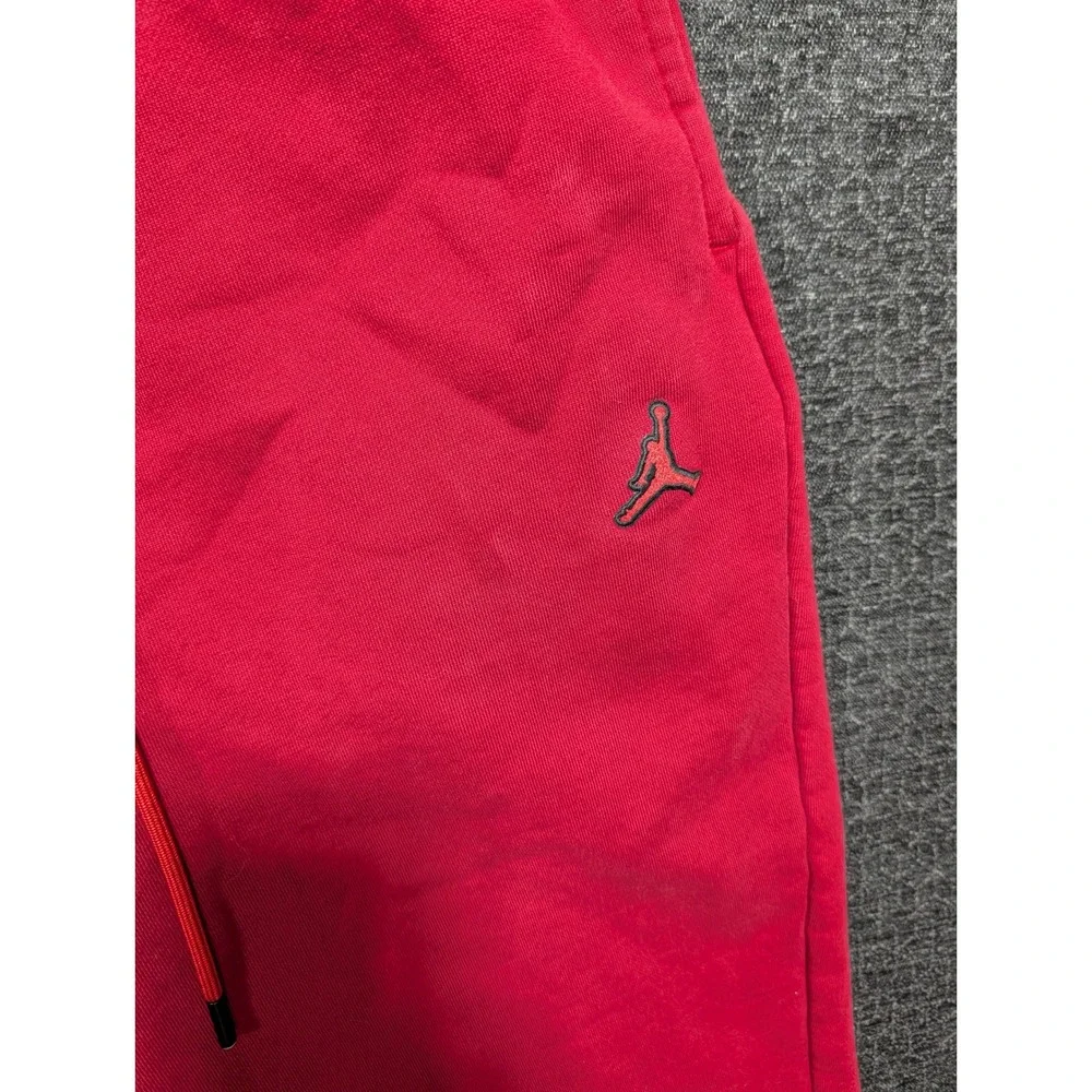 Jordan Mens Flight Fleece Sweatpants Red Jumpman Joggers XL 1545